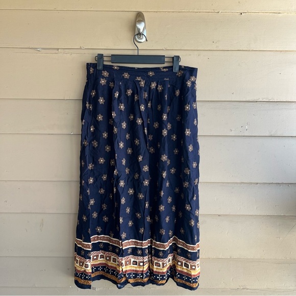Sag Harbor Dresses & Skirts - Vintage Sag Harbor Floral Maxi Skirt - Size L - Preppy Casual Modest
